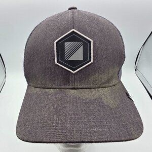 Travis Mathew Gray Snapback Trucker Hat Casual Adjustable Outdoors Work Wear